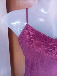 Purple Lace Mini Dress