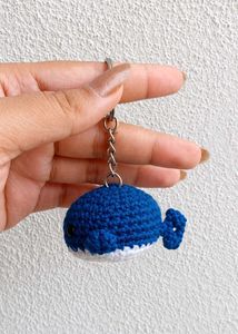 Crochet Whale Keychain🐳
