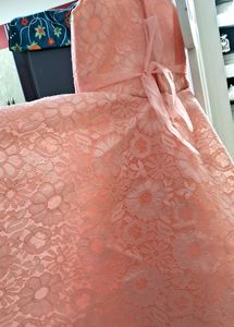 Beautiful Elegant Peach 🍑 Colour Fairy Gown For 👧 Stylish Girls
