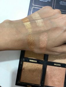 Combo of Nars blush + Huda beauty highlighter