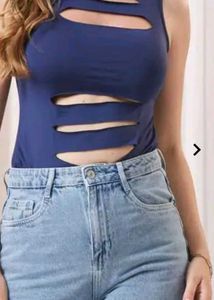 Sale!!shein blue design top
