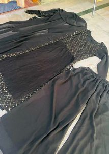 Elegant Black Kurta Set with Dupatta