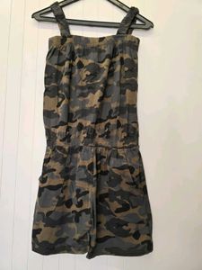 Camo Print Romper