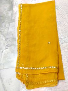 Mustard Dupatta With Border ✨