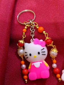 2 Cute Kitty Keychains Combo