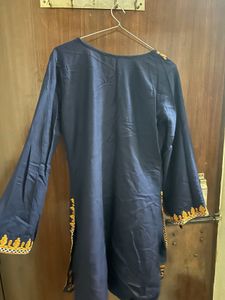 Embroidered Blue Kurta