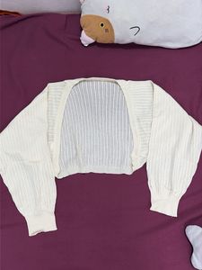 Cream Cable Knit Cardigan