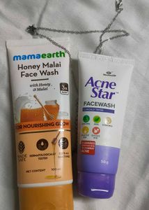 Mamaearth & Acne Star Face Wash Combo Pack🫴🏼💞