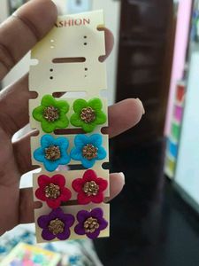 Cute Flower Stud Earrings Set ful sheet