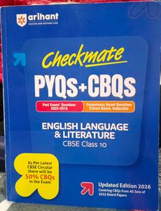 Arihant Checkmate English CBSE Class 10 Book