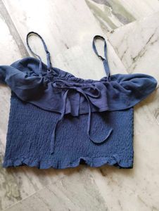 Smocked Cami Crop Top