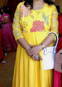 Yellow Gown For Haldi