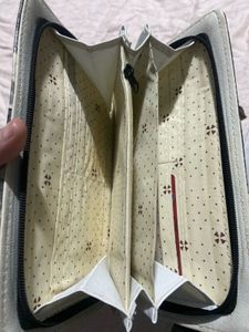 Eiffel Tower Print Wallet Clutch