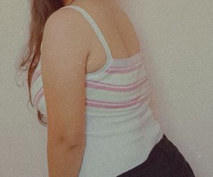 Striped Rib-knit surplice camisole !