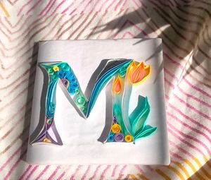 Handcrafted Quilling Paper Initial “M”