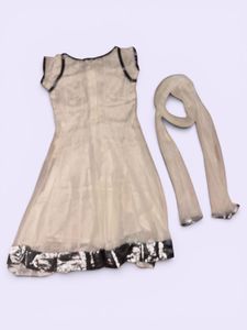 Elegant White Ethnic Gown