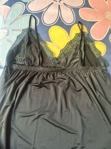 Lace Trimmed Nightdress- Free size
