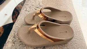 Stylish Flip-Flops with Metallic Accent