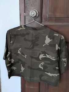Camouflage Cropped T-Shirt