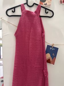 Pink Sleeveless Mini Dress
