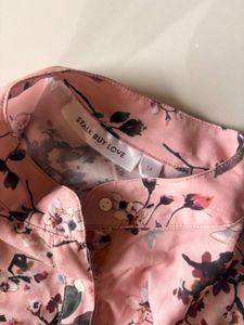Floral Print Smocked Waist Top