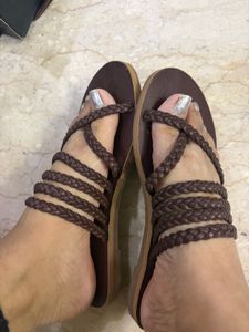 Luna Blu by Westside brown flats