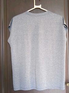 Grey "Start Now" Graphic T-Shirt