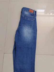 Blue Distressed Denim Jeans