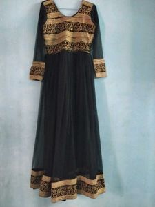 Elegant Black &amp; Gold Gown