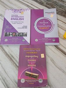Intermediate Year 1st English & Sanskrit Textbooks