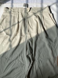 Sage Green Wide Leg Trousers
