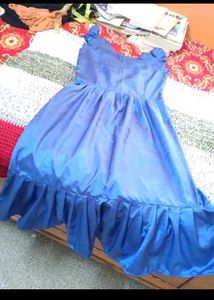 Royal Blue Ruffled Dress