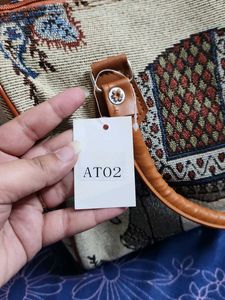Unique Elephant Print Tapestry Handbag