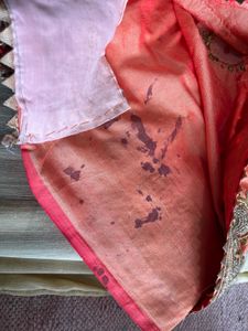 Elegant Peach Embroidered Saree