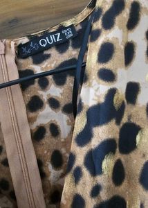 Chic Leopard Print Midi Dress