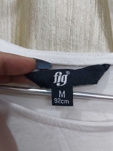 White Lace Trim T-Shirt