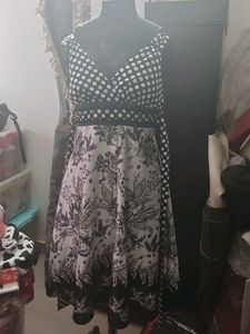 Chic Polka Dot & Floral Print Dress