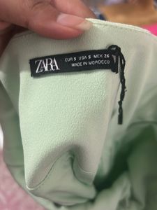 Mint Green Lace-Up Mini Dress