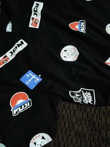 Black Graphic Print T-Shirt