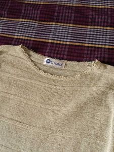 Sparkly Gold Long Sleeve Top