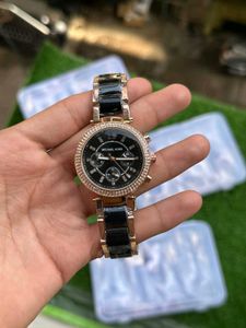 Michael Kors Gold-Tone Green Watch