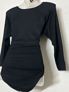 BRANDED Black Long Sleeve Bodysuit