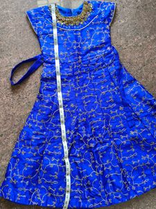 Beautiful Full  Embroidery work Girls Dress