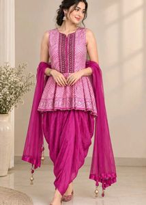 Stunning Majenta Indo Western Outfit