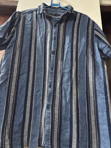 Men's Striped Short Sleeve Shirt