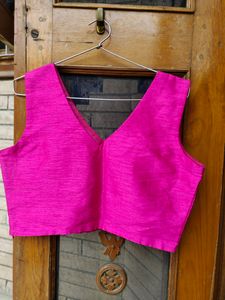 Pink Sleeveless Blouse