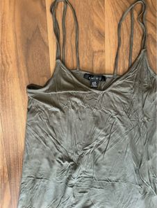 Olive Green Slip Dress