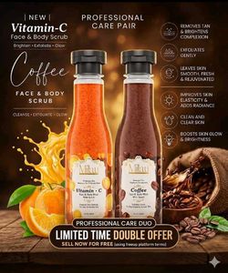 Milau Vitamin-C & Coffee Face/Body Scrub | 1 piece
