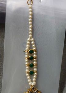 Stunning Green Maang Tikka