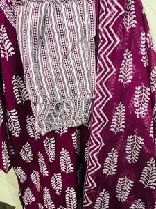 Beautiful Purple Kurta Set unused fixed price
